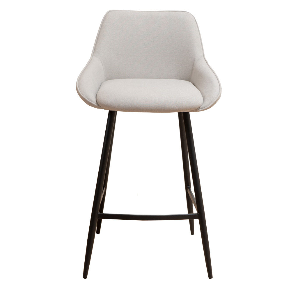 Bronx71 Scandinavische barkruk Lova gerecyclede stof grijs 68 cm -