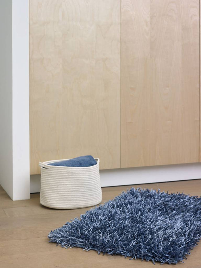 Rena Opbergmand Ivory Medium | Wit | Ivoor | Katoen | Polyester