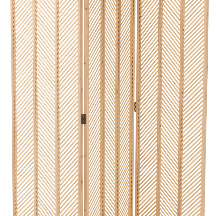 J-Line scherm Mili - bamboe|multiplex - naturel