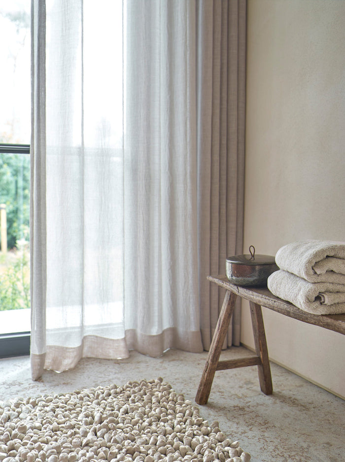 Rocca Badmat Linen | 60 x 60 cm | Beige | Katoen | Polyester