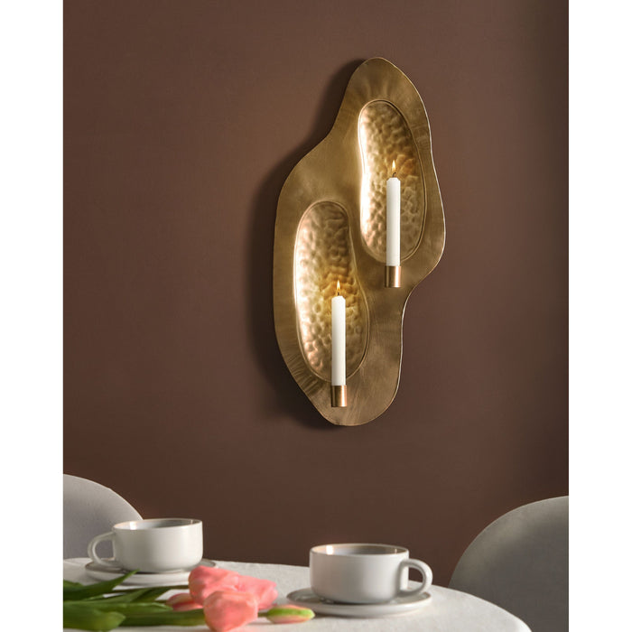 Beliani - PENICHE - Wandkandelaar - Goud - IJzer