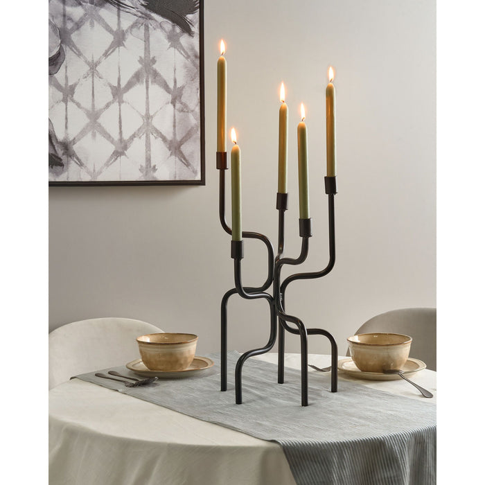 Beliani - PORRTELA - Kaarshouder - Zwart - IJzer