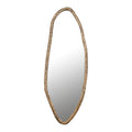 PTMD Paislie Brass Organic Shaped Mirror Oval