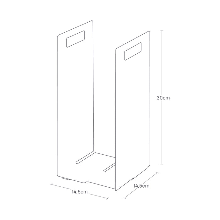 Yamazaki Handdoekenrek (set van 2) - Tower - Zwart