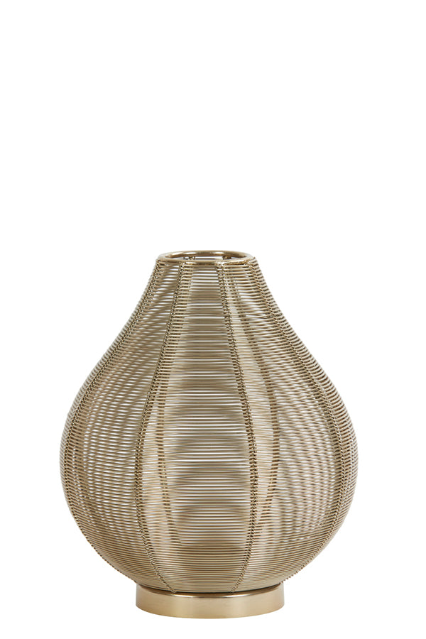 Light & Living Light&living Theelicht Ø18x21 cm SUNEKU glanzend goud