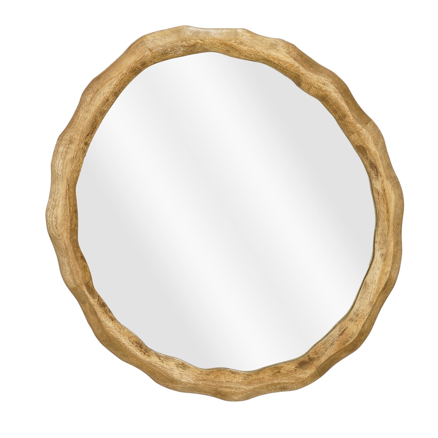 Mica Decorations Nick Wandspiegel - FSC 100% - Mangohout - Donkerbruin