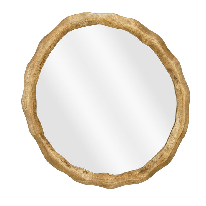 Mica Decorations Nick Wandspiegel - FSC 100% - Mangohout - Donkerbruin