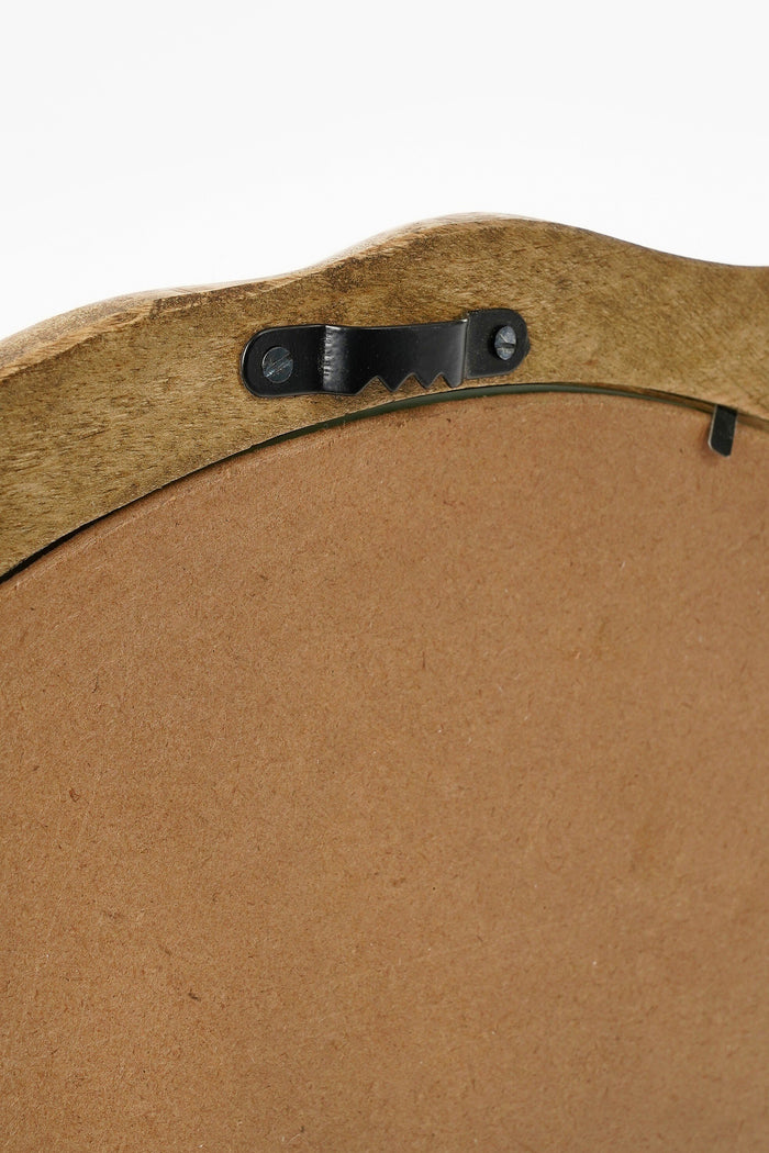 Mica Decorations Nick Wandspiegel - FSC 100% - Mangohout - Donkerbruin