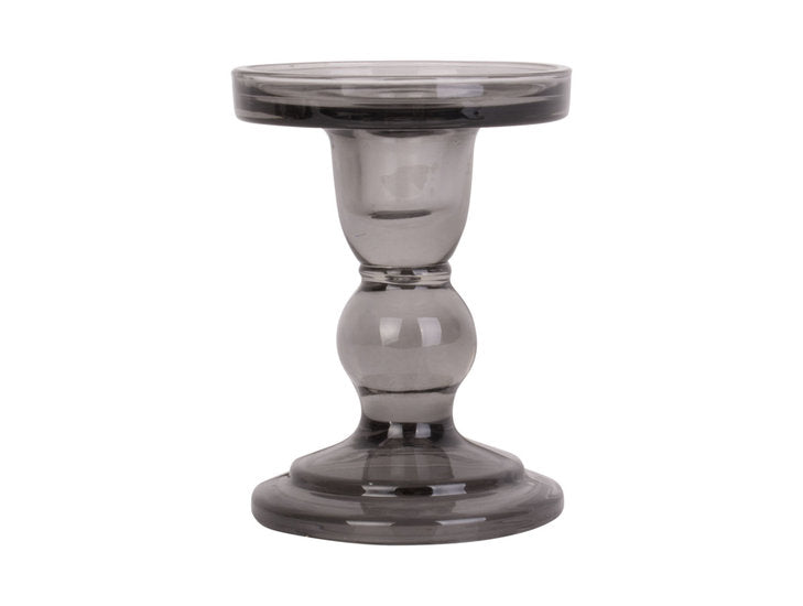 2x Present Time Candle holder Glass Art Medium