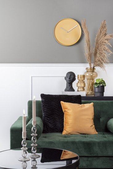 2x Present Time Candle Holder Glass Art Bubbles Medium Black