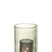 J-line - Theelichthouder Dubbel Glas Groen Small - 12.5x12.5x20.5cm