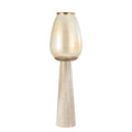 PTMD Berdand Beige Floor Stormlight Luster Glass Cone L