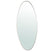 PTMD Serine White Steel Oval Mirror Large