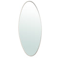 PTMD Serine White Steel Oval Mirror Large