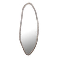 PTMD Paislie Nickel Organic Shaped Mirror Oval