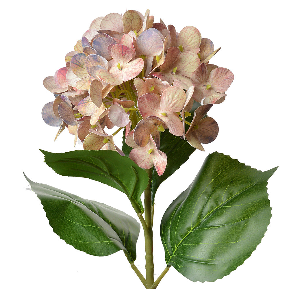 Clayre & Eef Kunstbloem Hortensia 68 cm Roze Kunststof