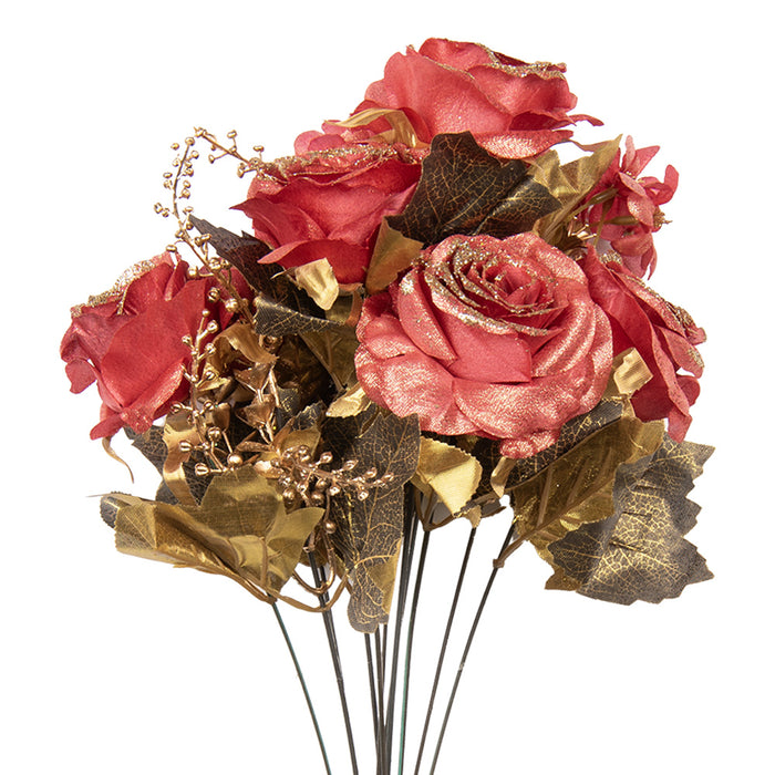 Clayre & Eef Kunstbloem 50 cm Rood Kunststof