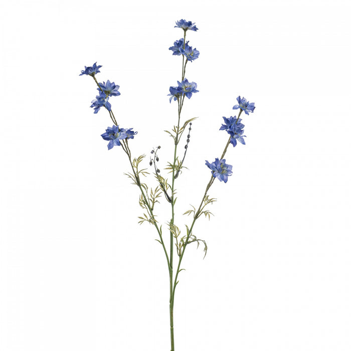 Fleurdirect Kunstbloem Delphinium - Blauw - Polyester