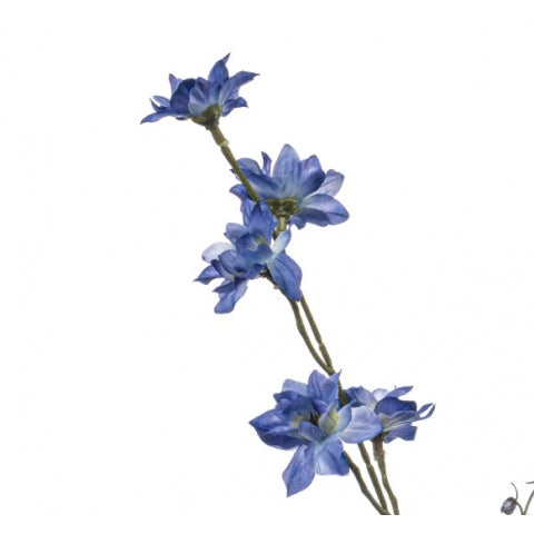Fleurdirect Kunstbloem Delphinium - Blauw - Polyester