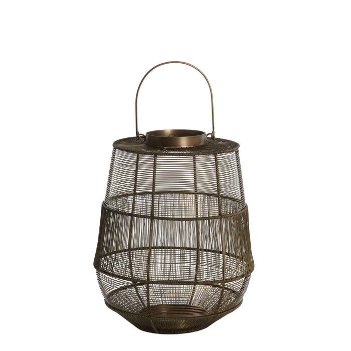 Light & Living Light&living Windlicht Ø27x33 cm MOTIJO antiek brons