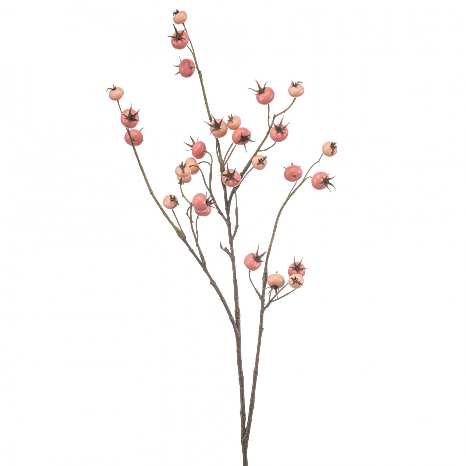 Fleurdirect Kunstbloem Rosehip - Roze - Kunststof - 0x102x0cm (BxHxD)