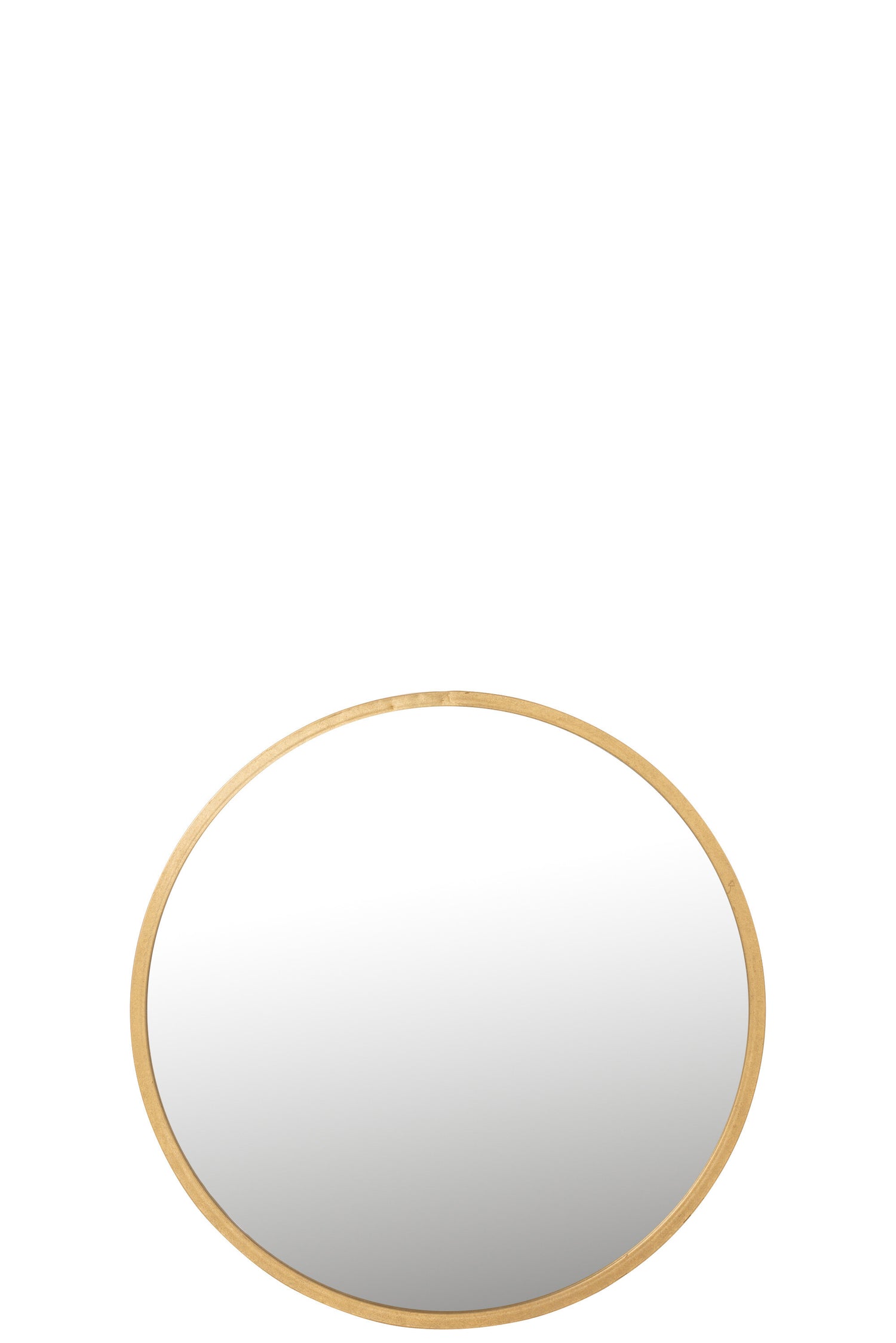 J-Line spiegel Mona Rond - ijzer|glas - goud - large - Ø 80 cm