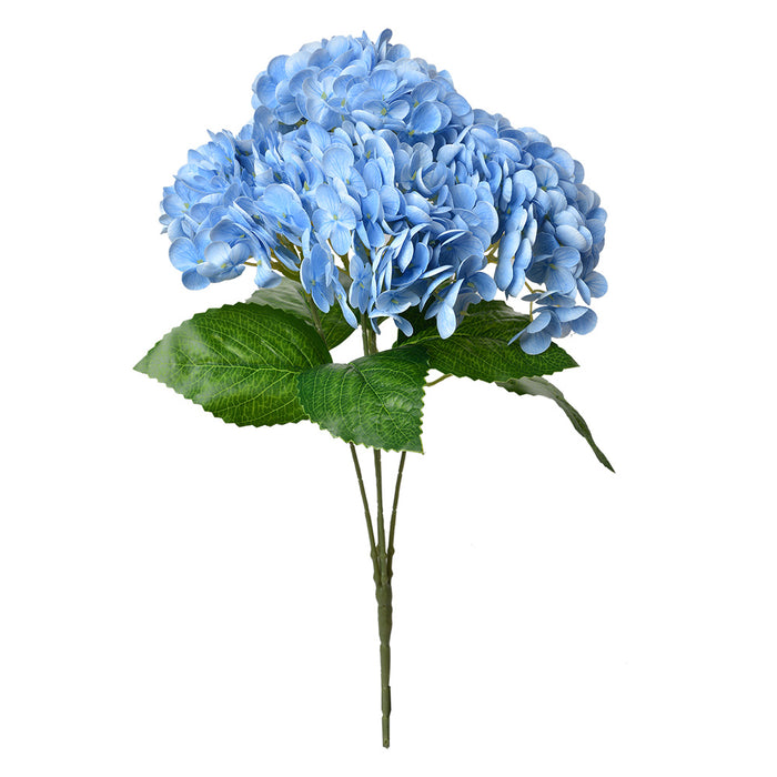 Clayre & Eef Kunstbloem Hortensia 45 cm Blauw Kunststof