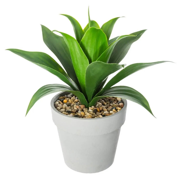 Atmosphera Kunstplant - Aloe Vera - in pot van cement - 34 cm