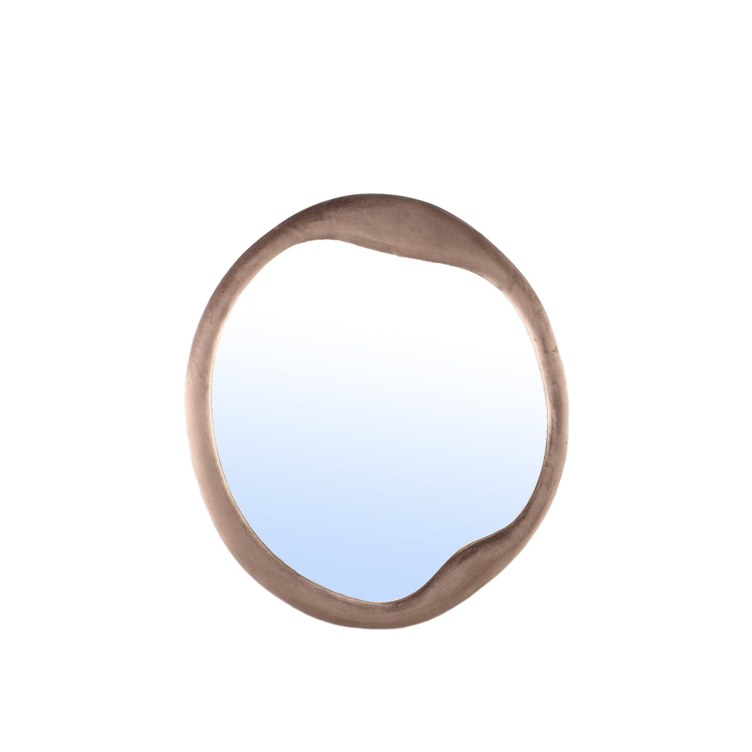 PTMD Don Brown Velvet Mirror Organic Round