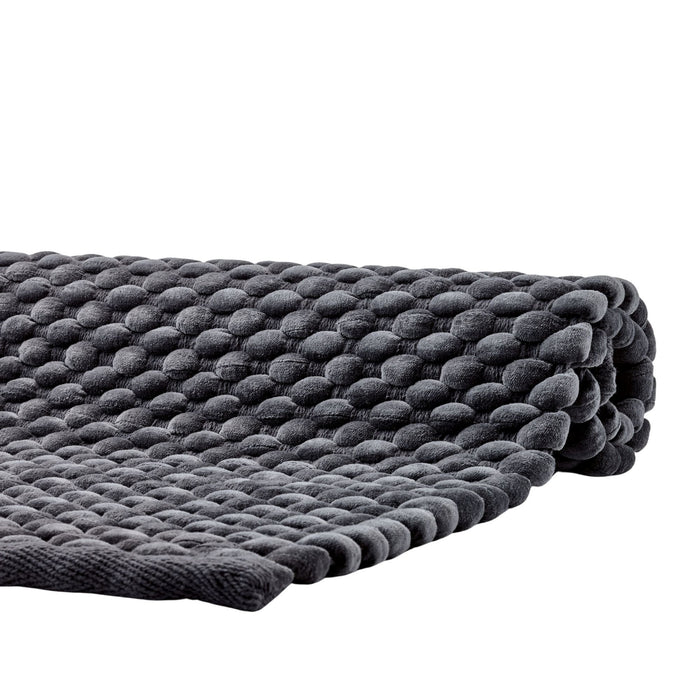 Maks Badmat Dark Grey | 60 x 60 cm | Grijs | Katoen