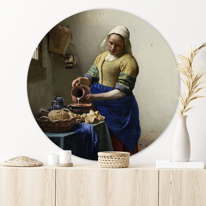 Wandcirkel Melkmeisje