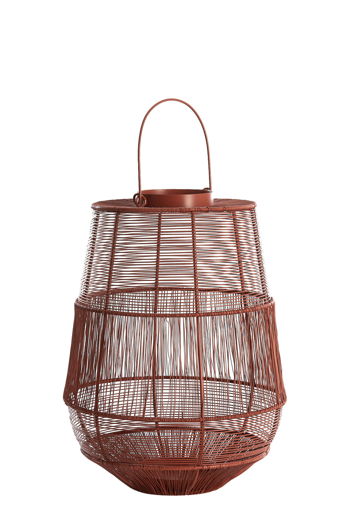 Light & Living - Windlicht SEZELA - Ø28x38cm - Rood