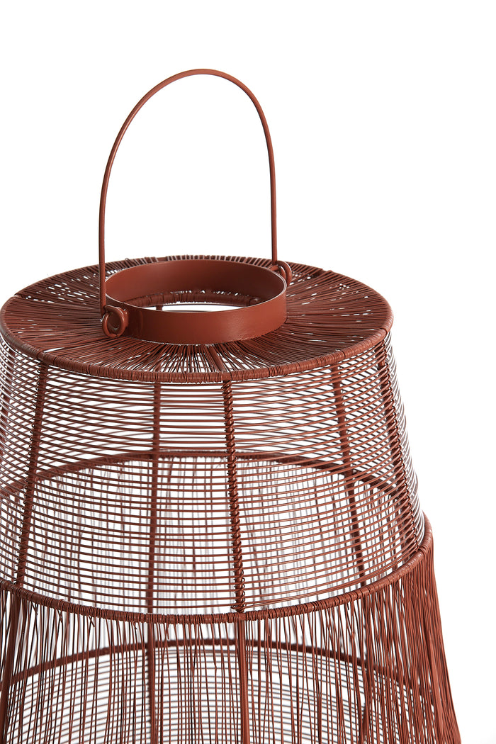 Light & Living - Windlicht SEZELA - Ø28x38cm - Rood