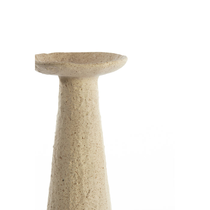 Light&living Kaarsenhouder 12,5x12x37 cm OTA zand+licht bruin gespi...