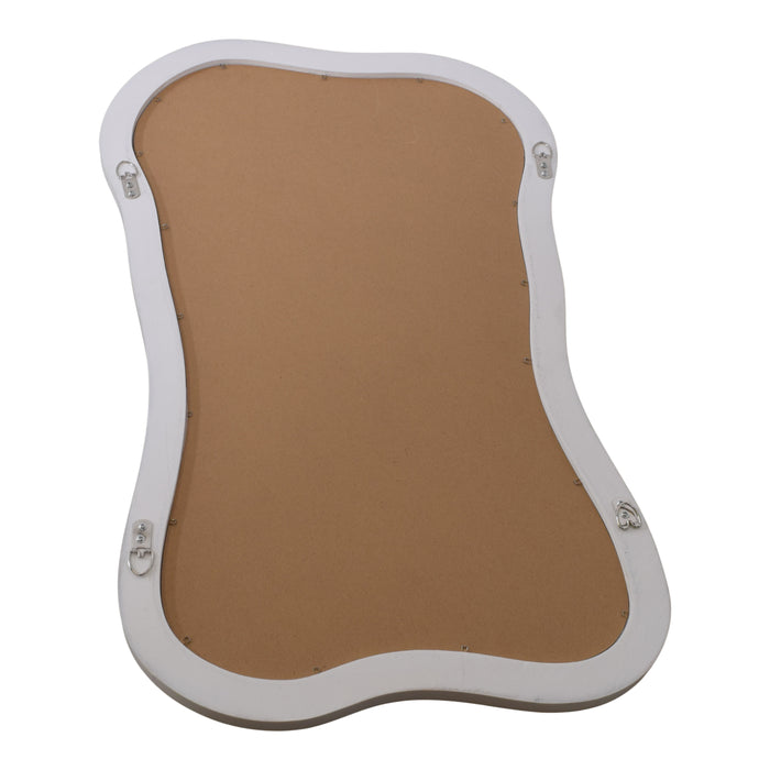 Fragix Wandspiegel Wavy 80x50 Ivory hout