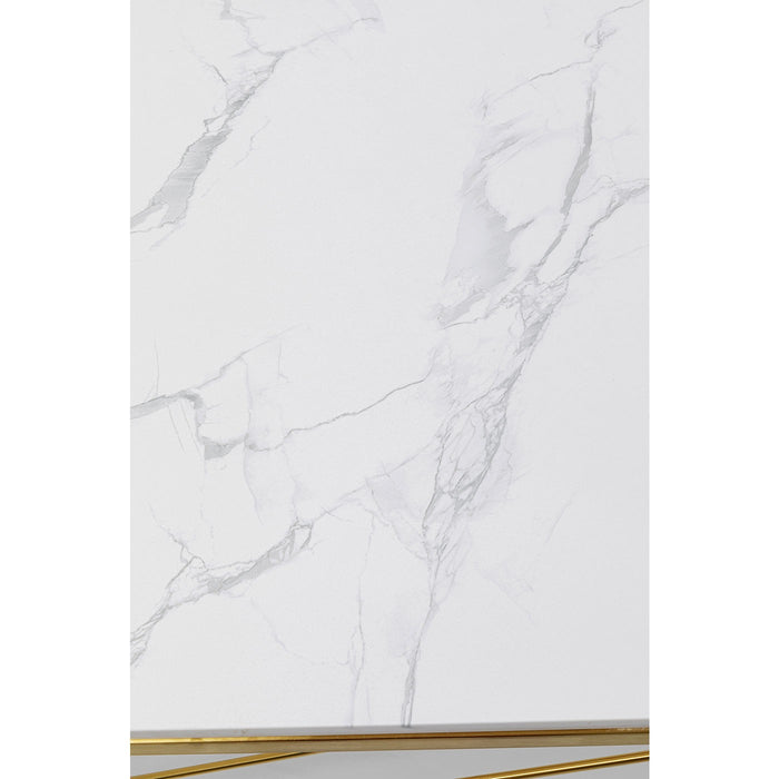 Salontafel Art marmer glazen 140x70cm Kare Design