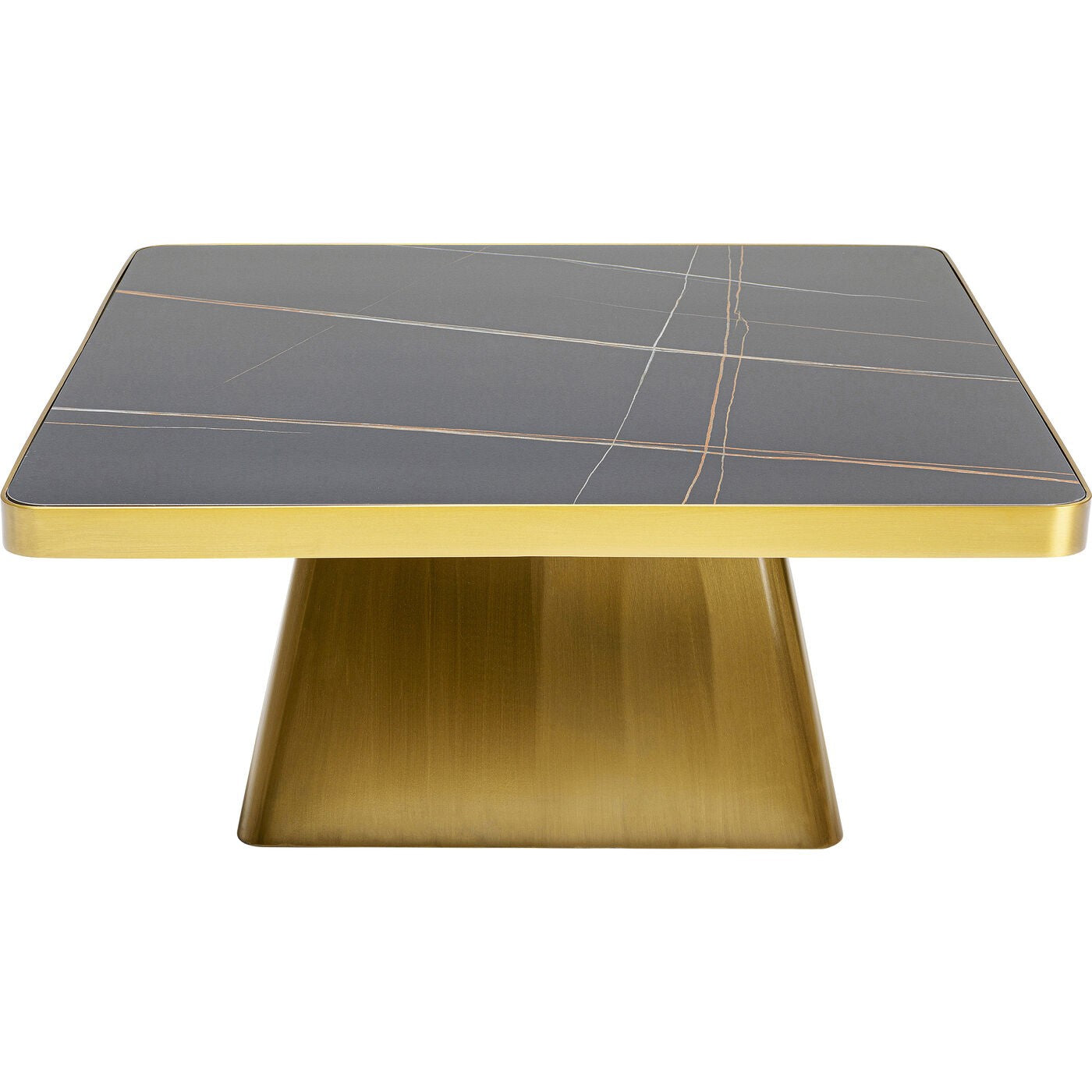 Kare Design Miler Salontafel goud en zwart 80x80cm