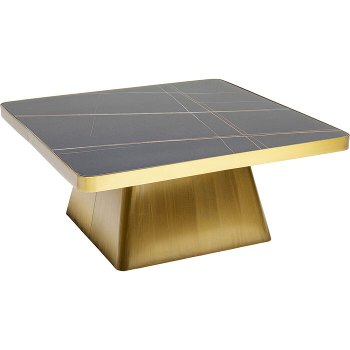Kare Design Miler Salontafel goud en zwart 80x80cm