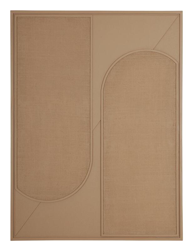 MUST Living Wall Panel Elyn Brown small,102x76x4 cm, brown jute