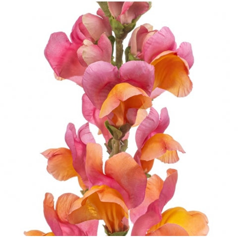 Fleurdirect Kunstbloem Antirrhinum - Oranje|Roze - Polyester
