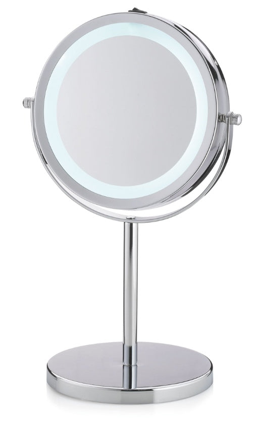 Spiegel met Verlichting, Draaibaar, Ø 13 cm - Kela | Tio
