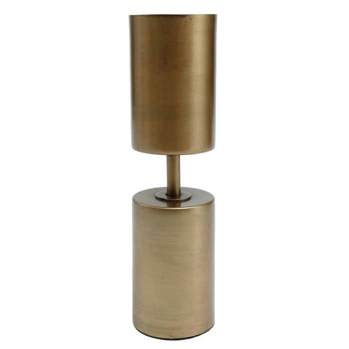 PTMD Jo Brass iron antique candle holder round S|M|L SET van 3