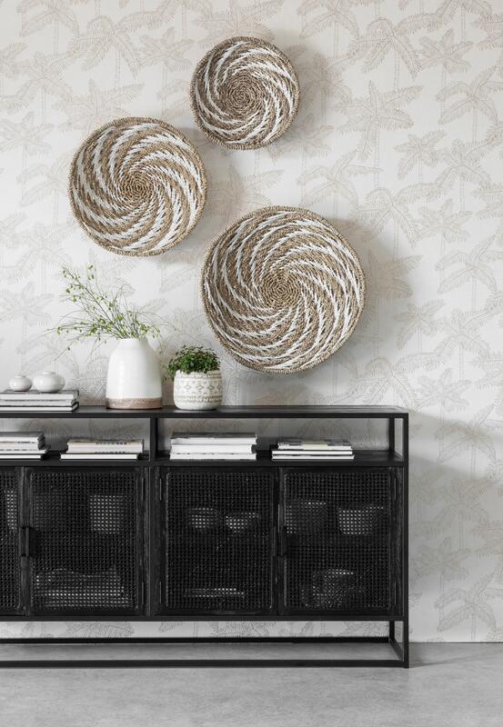 MUST Living Wall panel Whirl WHITE, set of 3,Ø41x11 cm | Ø51x13 cm...