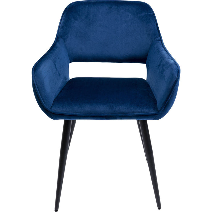 Stoel met armleuningen San Francisco blauw Kare Design