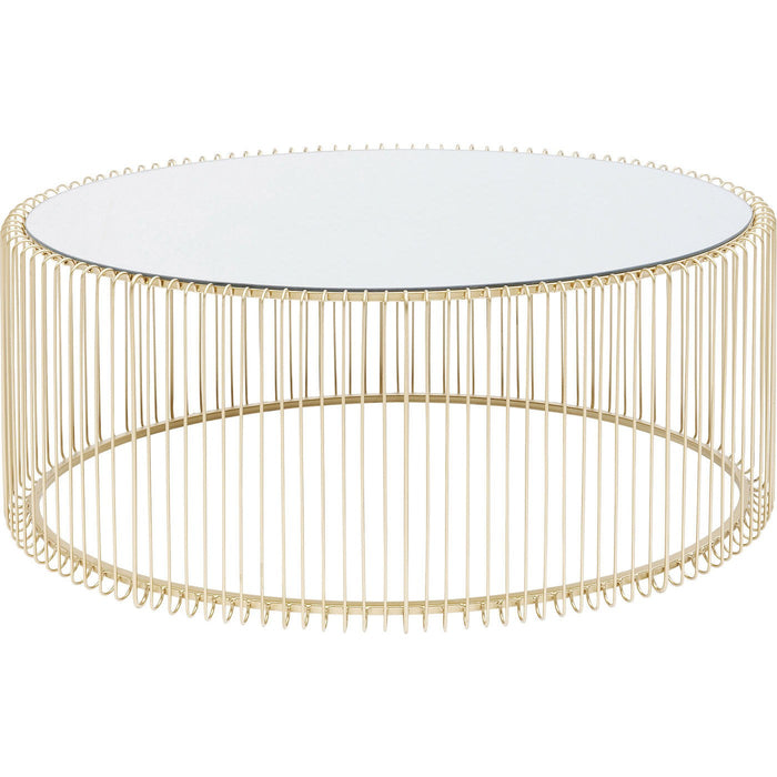 Salontafel Wire Uno Messing 60x90cm Kare Design