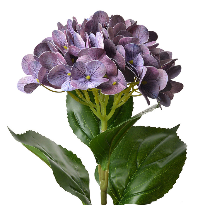 Clayre & Eef Kunstbloem Hortensia 68 cm Paars Kunststof