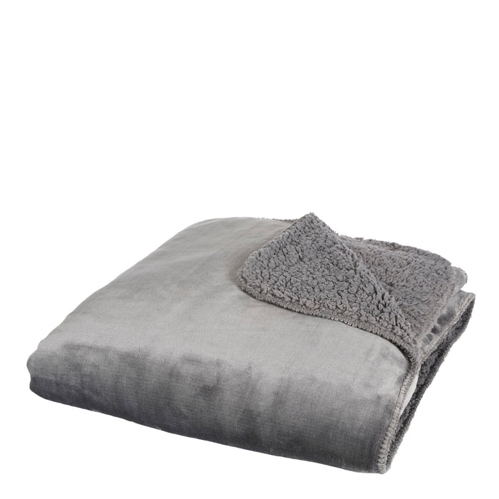 Mica Decorations Mardy Fleece Plaid - L200 x B150 cm - Antraciet