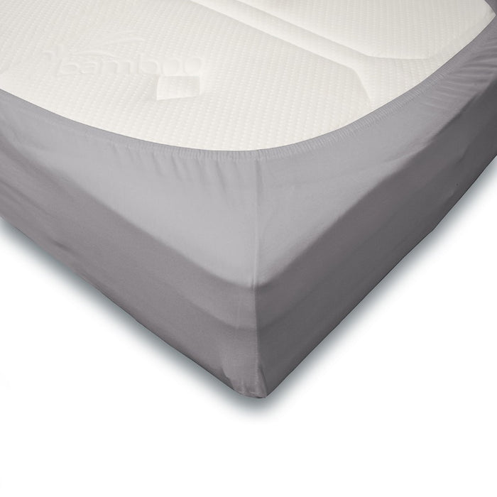 Dutch Dreams Hoeslaken Jersey Katoen - 25cm Hoek - 2x - licht grijs