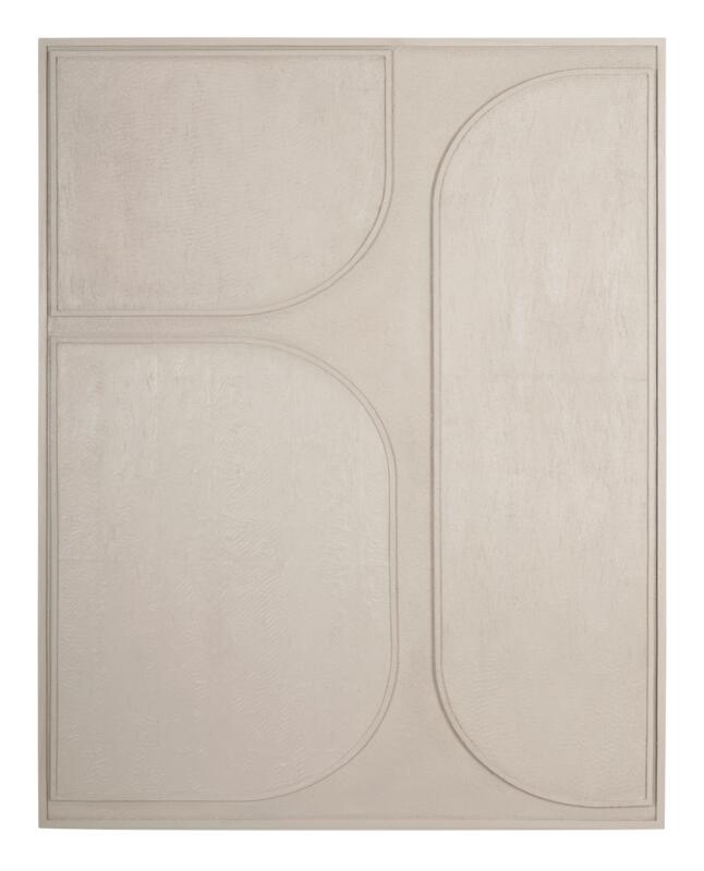 MUST Living Wall Panel Lorcan Cream large,127x102x4 cm, cream woode...