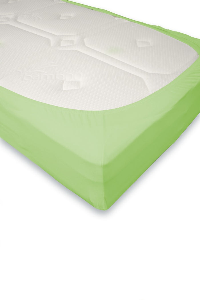Dutch Dreams Hoeslaken Jersey Katoen - 25cm Hoek - 2x - Lime
